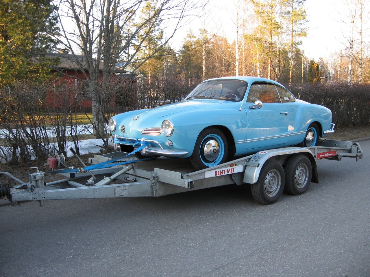 Restored rims under car